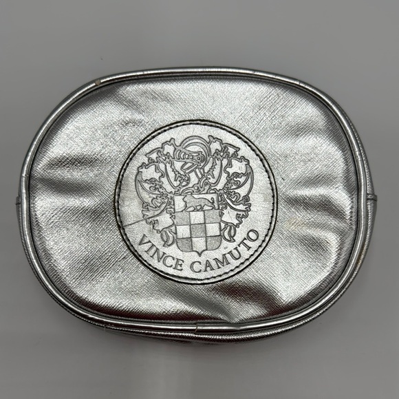 Vince Camuto Accessories - Vince Camuto Silver Cosmetic Bag 5”x 6”
